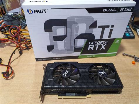 Видеокарта Palit Rtx3060ti Dual 8 Gb Gddr6 в отличном состоянии 9 800 грн Комплектуючі та