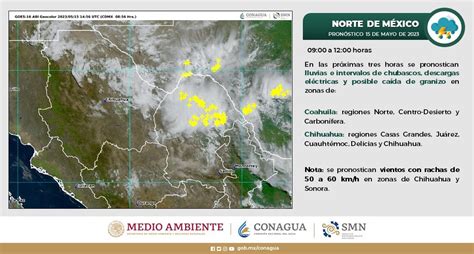 CONAGUA Clima on Twitter Revisa en la siguiente imagen el Pronóstico