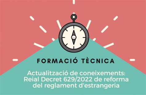 Formació tècnica Actualització de coneixements Reial Decret 629 2022