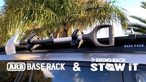 Prado Build Arb Base Rack Shovel Holder Using Rhino Rack Stow It Youtube