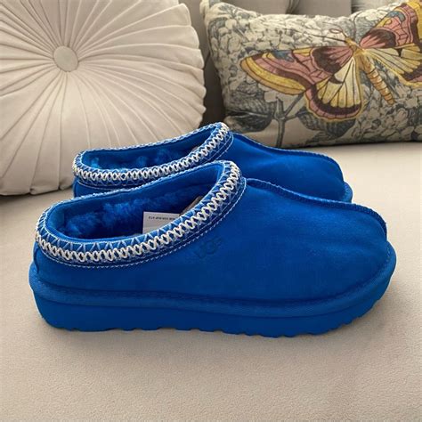 Ugg Tasman Slippers Dive Blue 6 In 2024 Girly Shoes Preppy Shoes