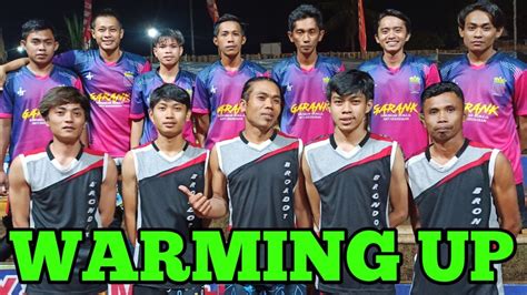 Warming Up Putra Brondot Dan Putra Garank Voli Plastik Banyuwangi Soju