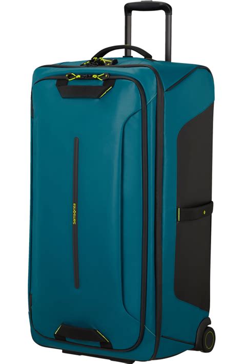 Saco de Viagem Grande 79cm 2 Rodas Azul Petróleo Ecodiver Samsonite