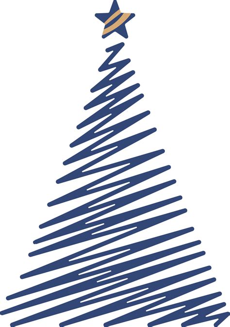 Zig Zag Christmas Tree Icon In Blue Color Vector Art At Vecteezy