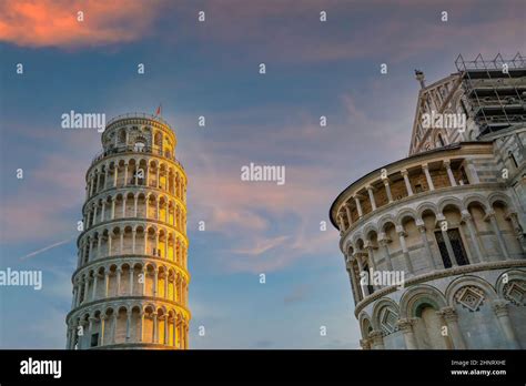 The Leaning Tower in Pisa, Italy Stock Photo - Alamy