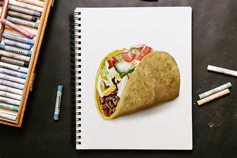 Comment Dessiner Un Taco Créez Un Délicieux Croquis De Tacos