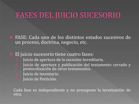 Etapas De Un Juicio Sucesorio Intestamentario Image To U