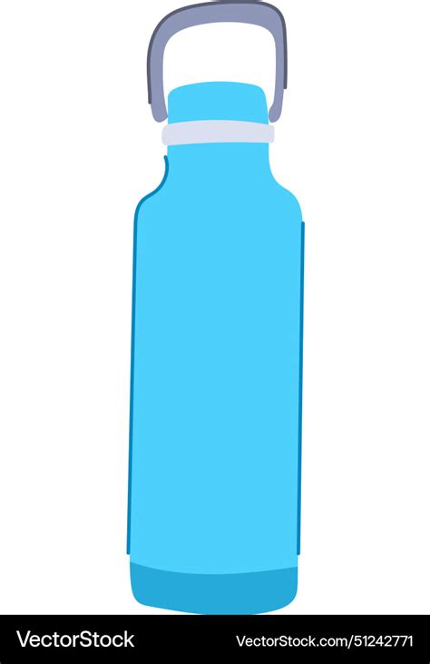 Mockup Reusable Water Bottle Cartoon Royalty Free Vector