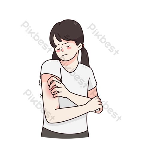 Skin Problem Itchy Allergy Problems Concept Png Images Eps Free