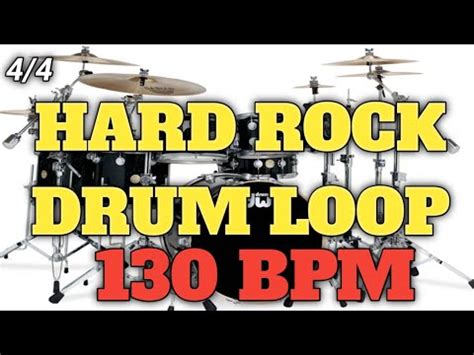 HARD ROCK DRUM LOOP 130 BPM YouTube