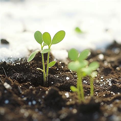 Plants Growing From Soil On Top Of It Background, Mint, Root, Food Background Image And ...