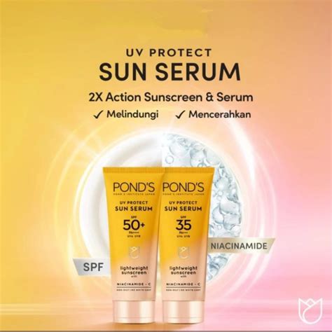 Jual Ponds Uv Protect Sun Serum Spf Pa G Shopee Indonesia