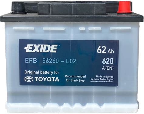 Автомобільний акумулятор Exide Start Stop EFB 62 А год Єв 620 EN