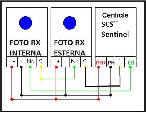 Collegamento Di Fotocellule A Centrale Scs Sentinel Opengate