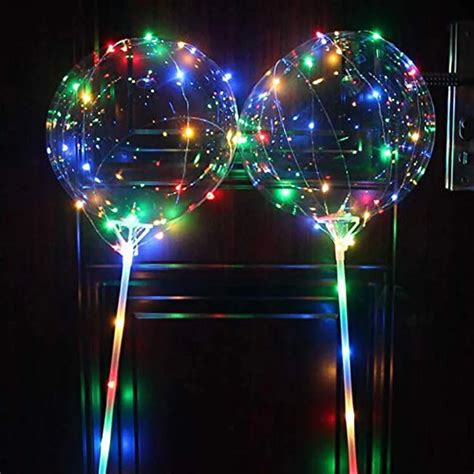 Reusable Luminous Led Balloon Luminous Transparent Helium Bobo Ballons