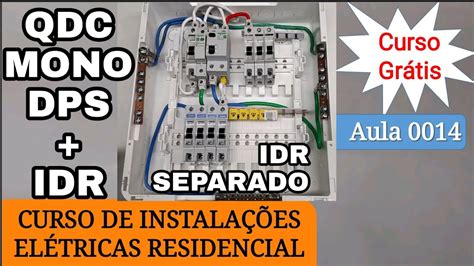 Quadro Distribuição Monofásico Com Circuitos De Dr Separado Youtube