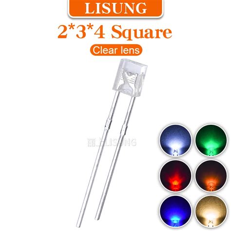 Diode Lectroluminescente Led Carr E Blanc Rouge Vert Bleu Lentille