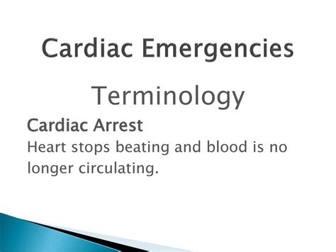 Cardiac Emergencies Ppt Download