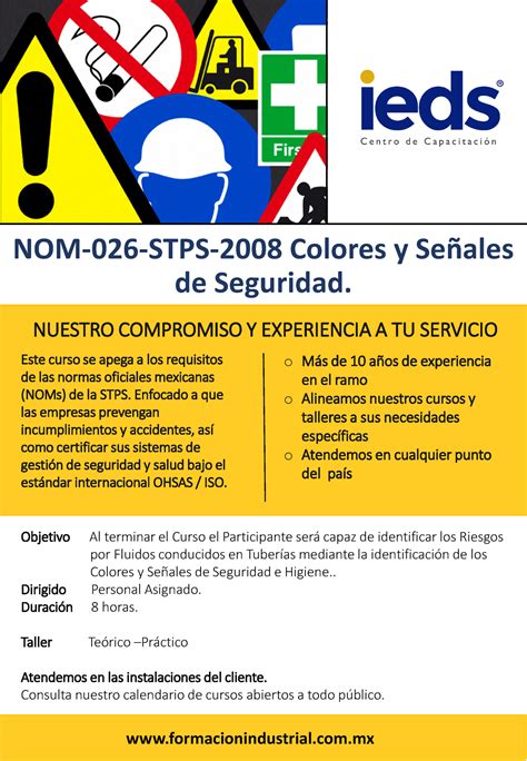 1 NOM 026 Colores y señales de seguridad NOM 026 STPS 2008 Colores y