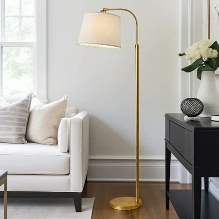 Oneach Arc Gold Mid Century Floor Lamp For Living Room Bedroom Modern