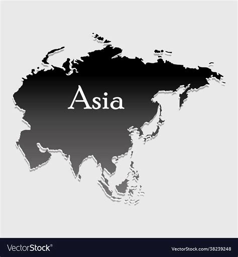 World Map Asia Royalty Free Vector Image Vectorstock 59 Off