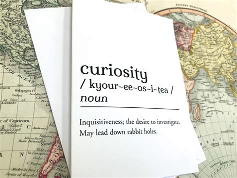 Curiosity Dictionary Card Dictionary Card Book Lover Card Etsy