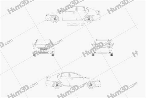 Lexus Blueprints Download In Png Page 7 Hum3d
