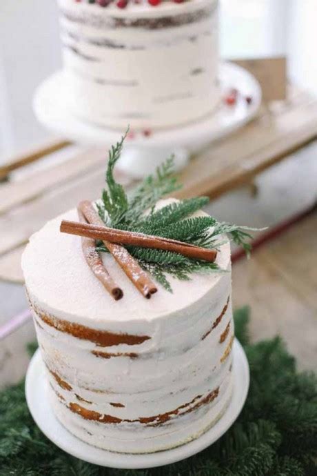 Incroyables Naked Cakes D Hiver Pour Mon Dessert De Mariage Mariage