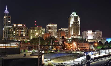 Raleigh North Carolina - Skyline Photograph by Brendan Reals - Pixels