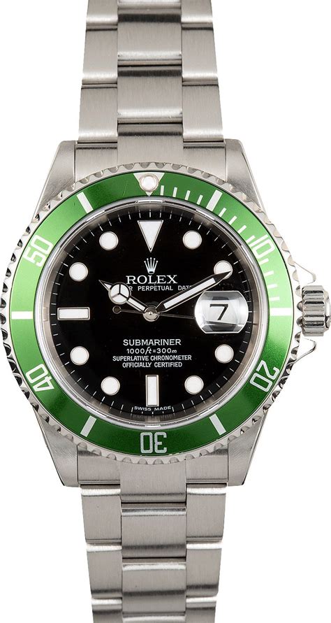 Green Submariner Date Authentic Rolex At Bob S Watches