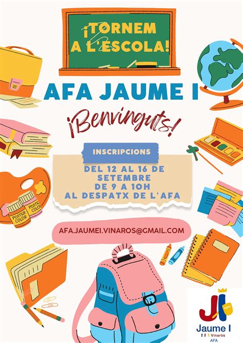 Inscripción Afa Ceip Jaume I