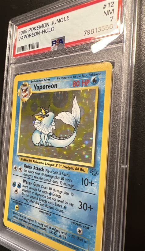 1999 Pokemon Jungle Vaporeon Holo 12 64 PSA 7 NM EBay