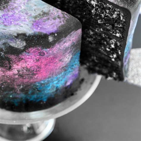 Black Velvet Nebula Cake Sprinkle Bakes Recipe Galaxy Cake Yummy