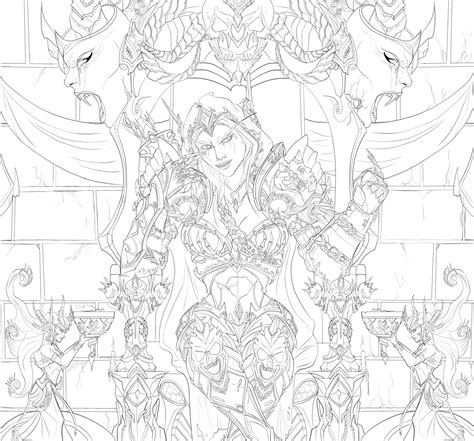 Queen Sylvanas By Cosmictwilight Art On Deviantart