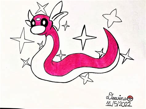 Shiny Dratini by Deevins on DeviantArt