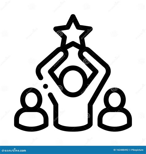 Winner Star Human Talent Icon Vector Illustration Stock Vector