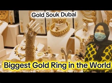 World Biggest Gold Ring In Dubai Place To Visit In Dubai Gold Souk