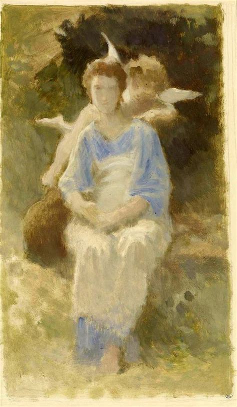 Cupid Whisperings Study William Bouguereau William Adolphe