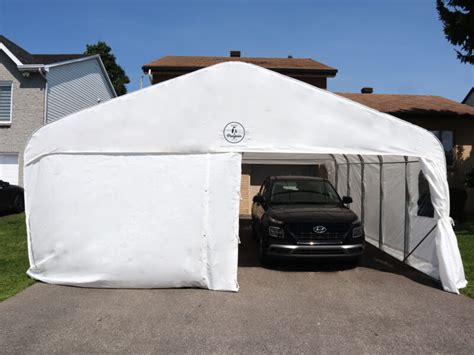 Deluxe Double Car Shelter 18 X 20 Abris Penguin