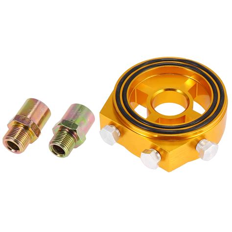 Universal Car Auto Aluminum Alloy Oil Filter Cooler Sandwich Thread