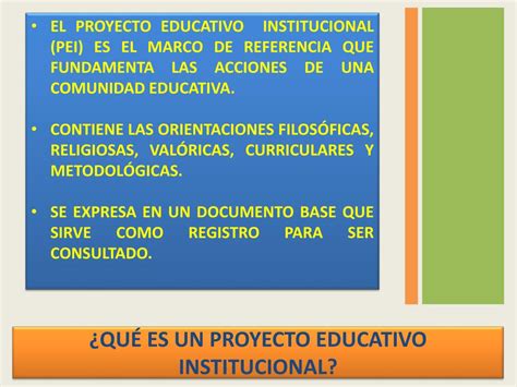 Ppt Proyecto Educativo Institucional Powerpoint Presentation Free