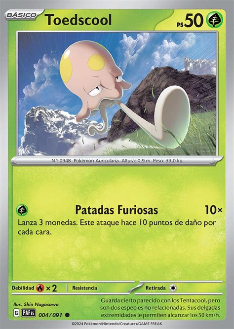 Toedscool 004 245 Destinos de Paldea Trading Card Game Pokémon