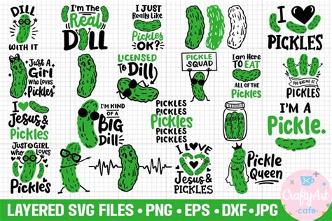 Pickles Svg Png Bundle Cricut Clipart Vector