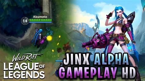 Jinx Wild Rift Brazil Alpha Full Gameplay League Of Legends Wild