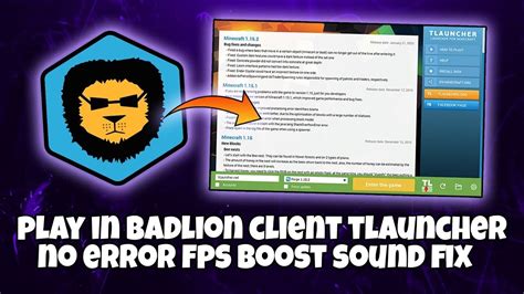 How To Get BADLION CLIENT IN TLAUNCHER Legit Fps Boost