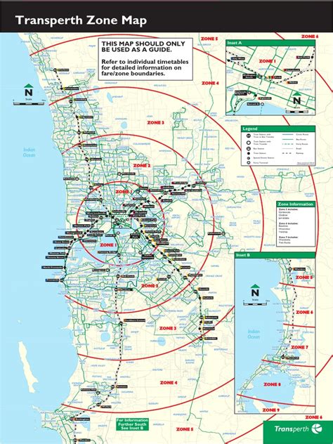 perth zone-map | Public Transport | Public Services