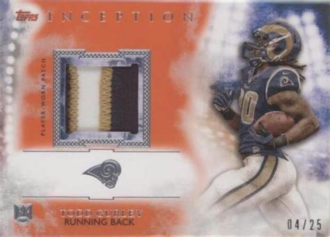 Topps Inception Rookie Patches Orange Rp Tg Todd Gurley Ii