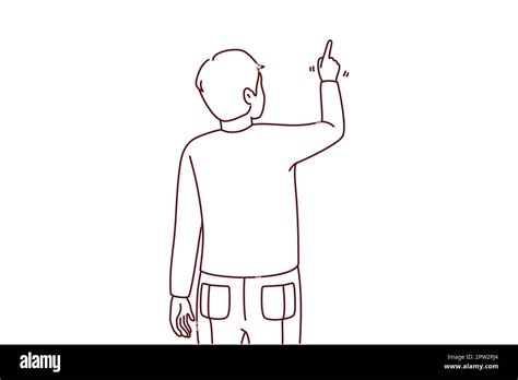 Person Back View Drawing