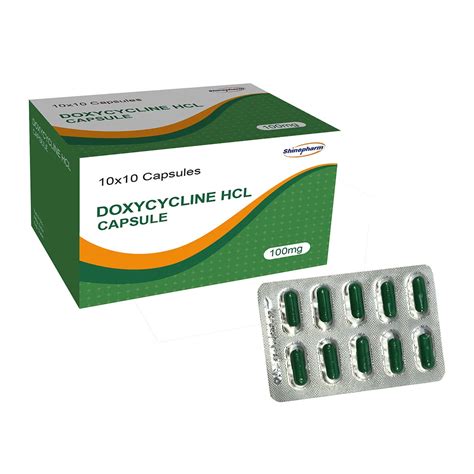 Doxycycline Hyclate Capsules 100mg Gmp Medicine Doxycycline And Capsules