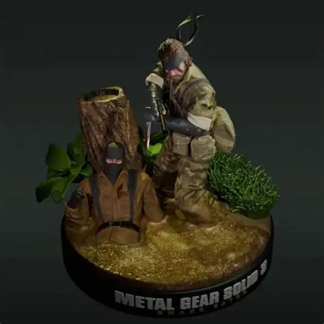 Naked Snake Metal Gear Solid STL D Print Files D Kiee Shop